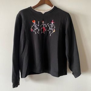 Halloween skeleton sweatshirt